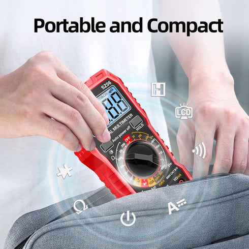 ANENG Digital Multimeter Tester Measures AC/DC Voltage,DC Current Ohm Amp Meter,Professional Multimetro Auto Voltmeter with Resistance, Diodes,Buz...