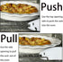 Oven Racks Pull Push Tool- Heat Resistant Acrylic Push-Pull Stick/Puller-Easy Grip Design - Essential for Safe Cooking - Kitchen Accessory/White...