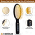 Pet Grooming Detangler Pin Dog Brush For Shedding and Removing Loose Fur, Lightweight Beech Wood with Gold Plated Pins for Long Hair [We Love Dood...