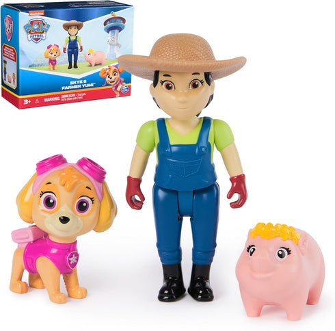 Paw Patrol Skye, Farmer Yumi & Piggie Figures, Kids Toys for Boys and Girls Ages 3 and Up...