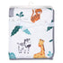 Bedtime Originals Mighty Jungle Animals White Fleece Baby Blanket (283034P)...