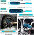 PRO Choice 4 Pack Long Handle Wheel Brush Kit for Cleaning Wheel and Tire- 2X Soft Wheel Cleaning Brush, Detailing Brush and Stiff Tire Brush...