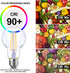 Energetic Dimmable LED Filament Light Bulbs, 8W, 60 Watt Equivalent, Warm White 3000K, Classic Clear Glass, A19 LED Light Bulb, 6 Pack...