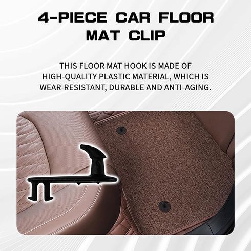 4PCS Car Floor Mat Fixing Clip, Replacement #08210-00820 08211-00720 Carpet Mat Fixing Buckles Hooks, Car Accessories Cargo Mat Clip Compatible wi...
