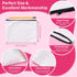 24Pcs Sublimation Blank Canvas Makeup Bags, AMADAILY Bulk Blank DIY Heat Transfer Cosmetic Makeup Bags w/Black Zipper for Bridesmaid Makeup Bag Tr...