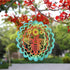 Kinetic 3D Metal Bee Wind Spinner Hanging Ornament Worth Gift for Home and Garden - 12inch Bee Mandala Kinetic Hanging Whirligigs Sun Catcher Wind...