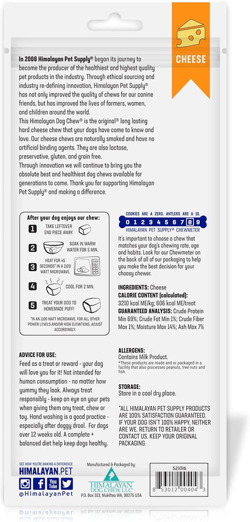 Himalayan Dog Chew Dog's Treat with Yak and Cow Milk...