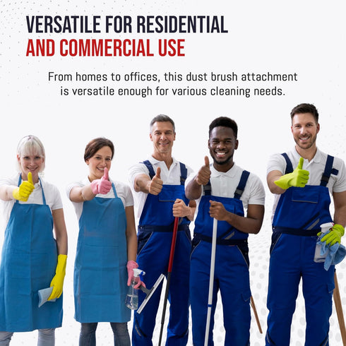 MP Maresh Products Vacuum Brush Attachment Compatible with Central Vac - Horse Hair Bristles for Thorough Cleaning, Bare Floor or Wall Brush, Repl...