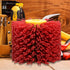 Abrasive Nylon Wire Drawing Wheel Drum Brushes, 80 Grit 120x100mm Wheel Drum Burnishing Tool Polishing Brush Wooden Wheels for Wood Furniture Work...