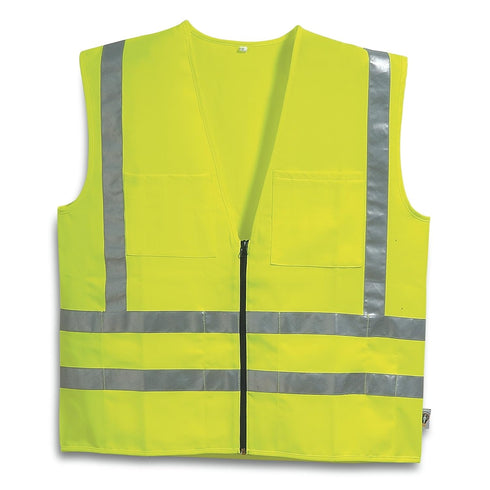 Galeton 8200338-XXL-LI 8200338 Illuminator Class 2 Surveyor's SAFETY Vest with Zip Front, Lime, XX-Large Green...