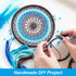 PATIKIL 1.4 Inch Dream Catcher Rings, 6 Pcs Metal Macrame Wreath Floral Round Ring Hoop for Christmas Decor Home Car DIY Craft Wedding Wall Hangin...