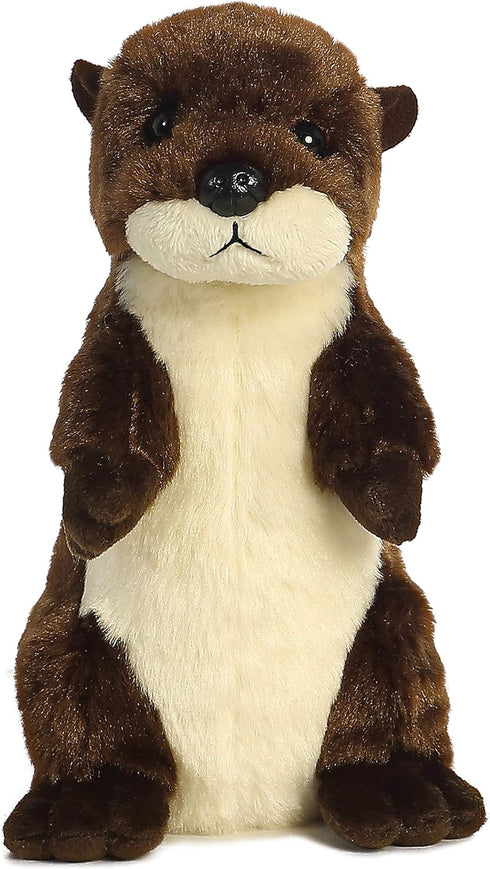 Aurora® Adorable Mini Flopsie™ River Otter Stuffed Animal - Playful Ease - Timeless Companions - Brown 8 Inches...