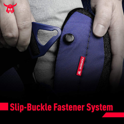 Norske Tools NMAP009 Flooring Installation Knee Pads with High Density Foam and Gel Padding, Slip buckle fastener System with Adjustable Elastic S...