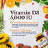 VITALITOWN Vitamin D3 5000 IU (125 mcg), Supports Bone, Immune, Teeth, Muscle & Nerve Health, D3 Vitamin, Easy-to-Swallow, Vegetarian, 360 Softgel...