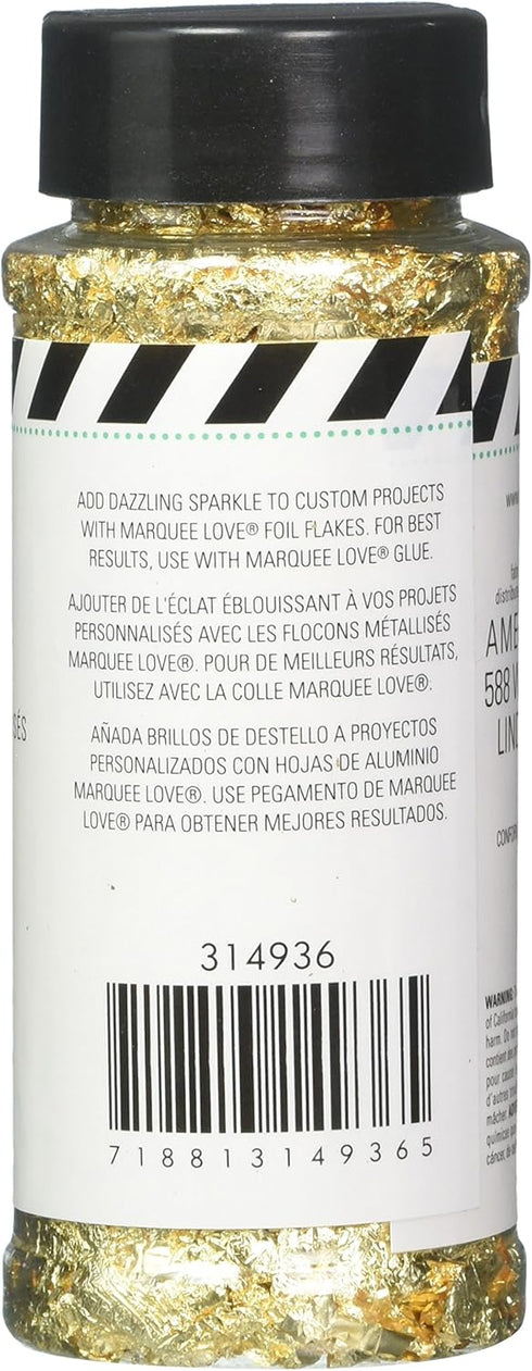Heidi Swapp Foil Flakes .18oz-Gold...