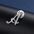 Initial Letter Brooch Pin Small Lapel Pin Tie Tack Name Personalized Gifts for Girls Women Men Boy Silver A...