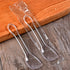 100 Pieces Ice Cream Scoops, Independent Packaging Disposable Cake spoon, Plastic Yogurt pudding spoon, Ice cream spoon (Clear)...