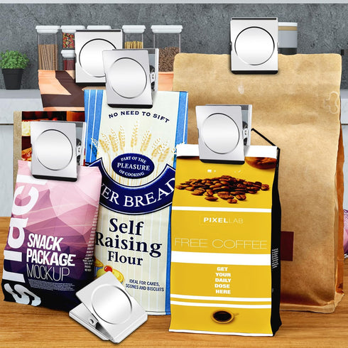 4 Pack Magnetic Clips Heavy Duty, 2.2 Inch Extra Large Clip Magnets, Fridge Magnet Clips, Strong Magnet Clips for Whiteboard, Office Magnets....