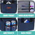 Tiblue Insulated Reusable Lunch Box for Office Work School Picnic Beach, Leakproof Freezable Cooler Bag with Adjustable Shoulder Strap (Medium, Da...