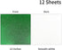YINUOYOUJIA 12" x 12" 300 GSM Glitter Green Cardstock - 12 Sheets Glitter Paper - Perfect for DIY Projects, Scrapbooking, Crafts, Decorations, Wed...