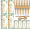 60 Pcs Christian Gifts Bulk Include Bible Verse Inspirational Bamboo Pens Religious Cards and Twine Ropes First Communion Favors Baptism Favors fo...