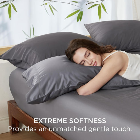 Bedsure Cooling Pillow Cases Queen Size Set of 2, Rayon Derived from Bamboo Cooling Pillowcases for Hot Sleepers, Cool Pillow Covers with Envelope...