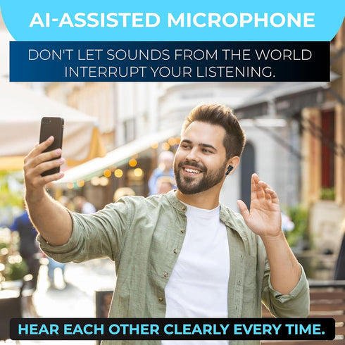 PHILIPS True Wireless Earbuds, TWS Bluetooth 5.3 Headphones, 13mm Drivers, AI Mic for Clear Calls, IPX4 Waterproof, 15 Hours Playtime, Compatible ...