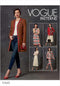 Vogue V1643E5 Women's Semi Button Jacket, Fitted Dress, and Pleated Skirt Sewing Patterns, Sizes 14-22, White...