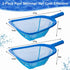 2 Pack Pool Skimmer Net, Durable Fine Mesh Pool Net Skimmer with Semi-deep Netting bag, Professional Pool Nets for Cleaning, Swimming Pool Leaf Sk...