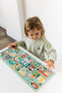 Petit Collage Follow + Spot Puzzle, Around Town, 10-Pieces – Large Puzzle for Kids, Completed Educational Puzzle Measures 21”x 8.5” – Makes a Grea...