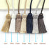 Fenghuangwu Curtain Tiebacks Handmade Decorative Curtain Holdbacks Rope with Tassel (White, 4P)...