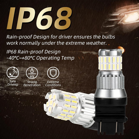 3157 Led Bulb,Reverse Light Bulb,Car Accessories Super Bright Low Power 3157 4157 3057 3156 LED Bulbs with Projector,Brake Stop Tail,Led Tail Ligh...