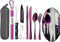 Portable Travel Reusable Utensils Silverware with Case,Travel Camping Cutlery set,Chopsticks and Straw Flatware, Stainless steel Travel Utensil se...