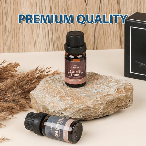 Fragrance Oil, Charming Men's Set Diffuser Oil for Home, Soap & Candle Making Scents, Aromatherapy Essential Oils -Sea Breeze, Fireside Vanilla, C...