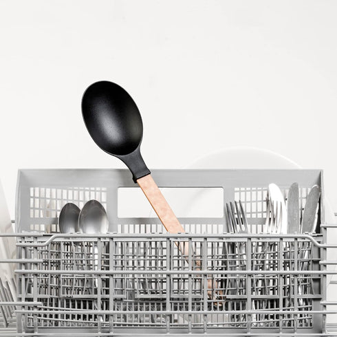 Epicurean Cutting Surfaces Gourmet Series Kitchen Utensil, Large Spoon, Natural+Black...