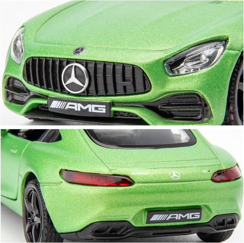 BDTCTK 1/36 Scale Benz AMG GTR Car Model, Zinc Alloy Die-Cast Pull Back Vehicles Kid Toys for Boy Girl Gift (Green)...