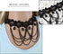 Black Elegant Fabric Handmade Lace Choker Necklaces Jewelry Set Neckband for Women, Womens Neck Chain Collar for Halloween-3Pack...