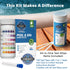 Liberty Gold Standard© Water Test Strips (121-Piece Kit) All-in-One Testing for Pools & Spas, Hot Tubs - Test Chlorine, pH, Hard Water Hardness Te...