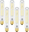 Leools Dimmable E26 Edison Bulb 8W Equal 75 watt Light Bulb AC120V Daylight 4000K Edison Light Bulbs 75 Watt 800LM Tubular T10 led Bulb for Rustic...