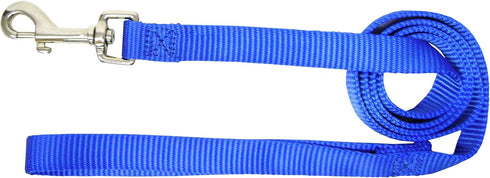 Hamilton Pet & Equine Hamilton 3/4-Inch Single Thick Nylon Lead with Swivel Snap, 6-Feet Long, Blue...
