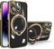 Omorro Compatible with iPhone 15 Pro Max Case with Invisible Ring Holder Kickstand, Compatible with Magsafe, Military Grade Slim Phone Cover Plati...