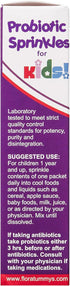 Probiotic Sprinkles Kids 10ct: Taste-Free, Easy-to-Use Probiotic Powder Packets, Non-Dairy, Gluten & Sugar-Free. Non-GMO, Travel Size...