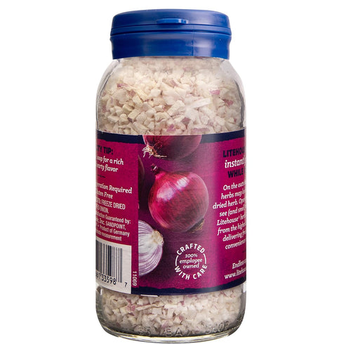 Litehouse Freeze Dried Red Onion - Fresh Red Onion Substitute, Gluten Free, Vegetarian, Keto, Non-GMO, No Refrigeration Required, Seasonings for C...