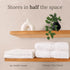GILDEN TREE Waffle Hand Towels for Bathroom Quick Dry Towel Super Absorbent Thin 100% Cotton Hand Towels Lint Free, Hand Towels for Bathroom Set o...