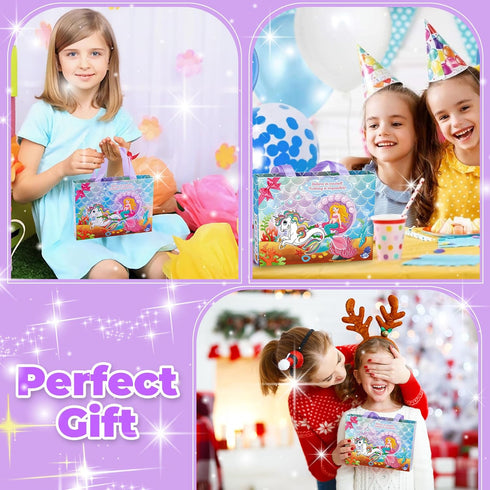 SUYUKI Charm Bracelet Making Kit, Unicorn Mermaid Girls Toy Girls Toys 8-10 Crafts for Girls Ages 4-8 Jewelry Making Kit for Girls 8-12 Toys for G...