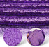 Purple Table Runners 12''x108'', 2 Packs Glitter Fabric Sequin Table Runner for Baby Shower Graduation Celebration Birthday Summer Wedding Mardi G...