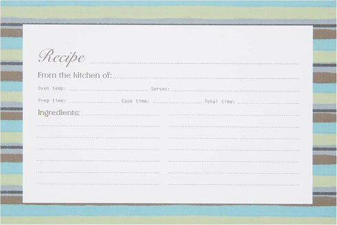 C.R. Gibson Forage 4x6 Double Sided Recipe Cards, Multicolor...