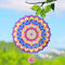 ITEFDTUTNE Metal Wind Spinners, Mandala Stainless Steel 3D Hanging Wind Spinners, 12 inch Laser Cut Wind Sculptures for Women Gift, Indoor/Outdoor...