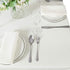 Cupuamon Square Tablecloth 52x52 inch Washable Polyester Fabric Table Cloth for Wedding Party Dining Banquet Decoration?52x52,Ivory?...