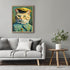 Posterizer 1 pcs- Cute portrait of a cat with a yellow hat and clothes-Art for Animal Lovers-Comedy Art- Gift for Men Women Entrepreneur Teens-Dec...